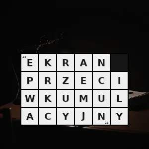 Hasło krzyżówkowe osłona zwykle metalowa umieszczana w odległości 15 50 cm od pancerza pojazdu chroniąca częściowo pancerz zasadniczy przed pociskami kumulacyjnymi powodująca zainicjowanie efektu kumulacyjnego po - ekran przeciwkumulacyjny – rozwiązanie, synonimy, podpowiedzi i definicje krzyżówkowe